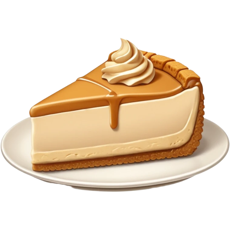 slice of biscoff cheesecake emoji