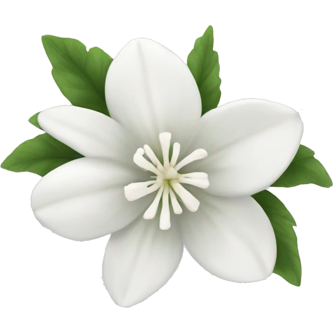 White flowers  emoji