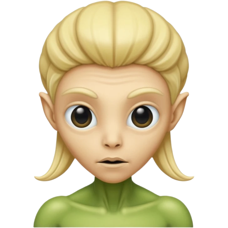 ALIEN WITH BLONDE emoji