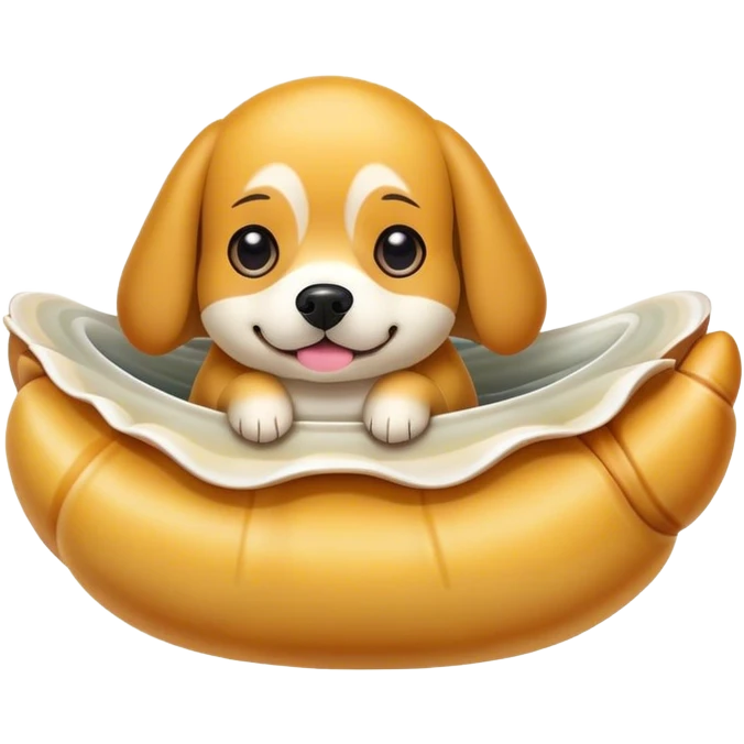Clam dog emoji