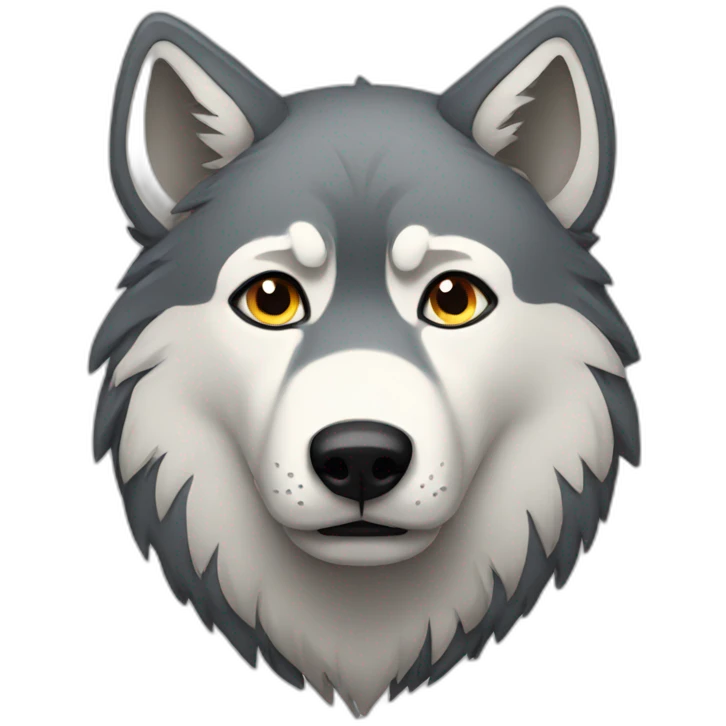 sad wolf emoji