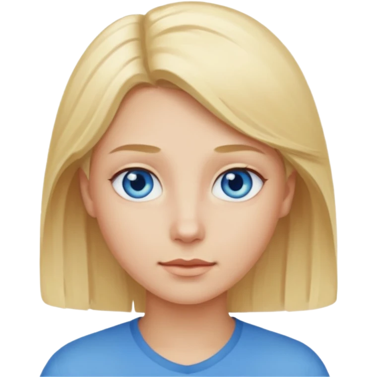 Blonde hair blue eyes emoji  emoji