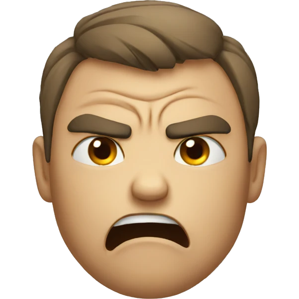 angry but crying emoji