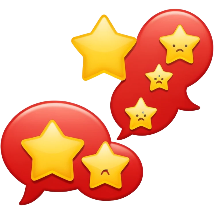 speech bubble with Chinese flag colors emoji