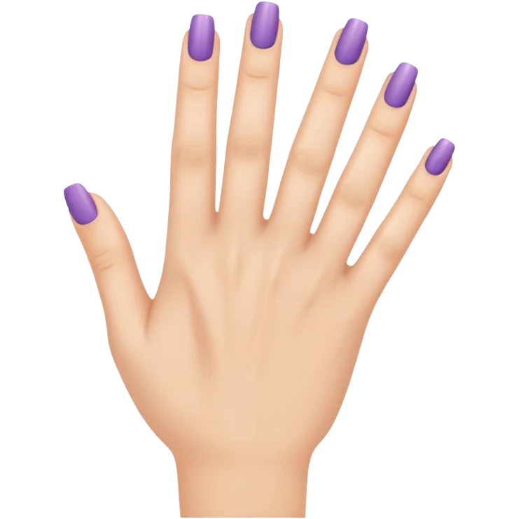 hand with natural manicure emoji
