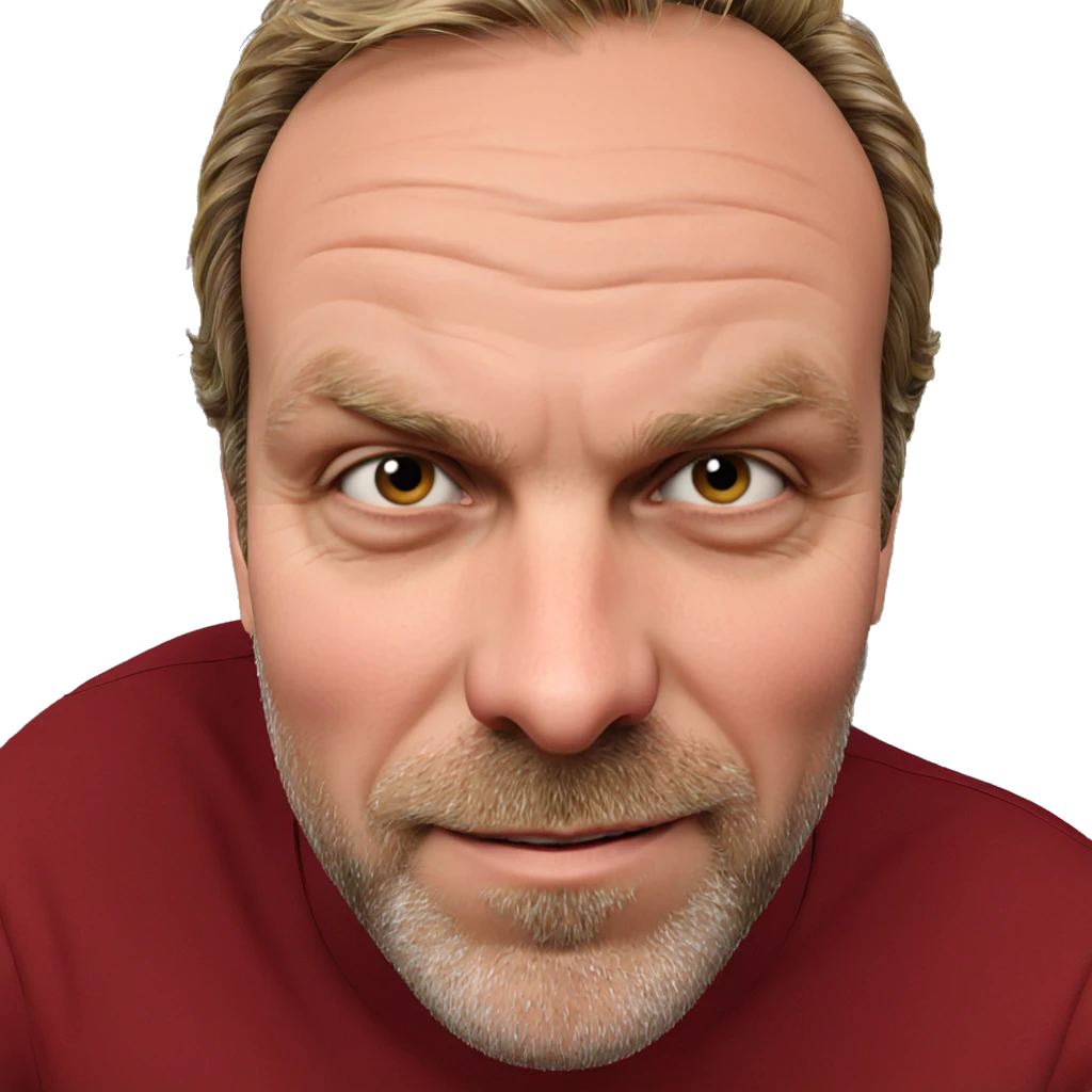 smiling male portrait with beard emoji