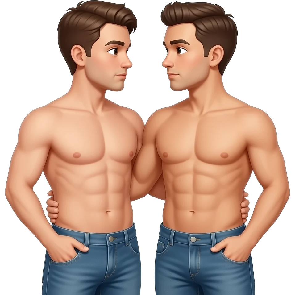 2 people having sex naked uncensored eith their full bodys being shown without pants and they are in a link emoji
