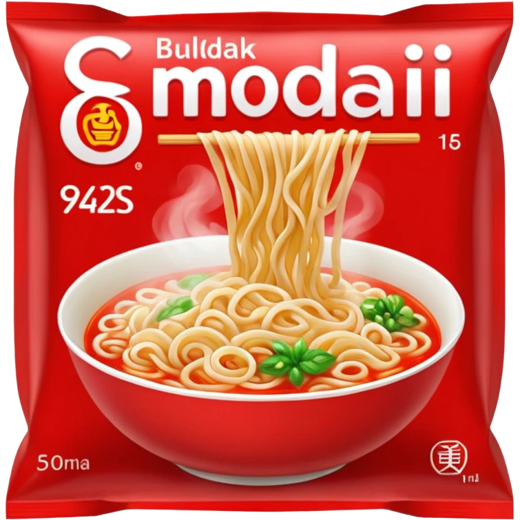 Buldak noodles packet emoji