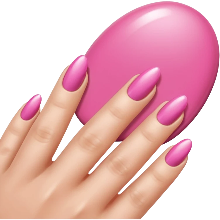 Pink nails emoji