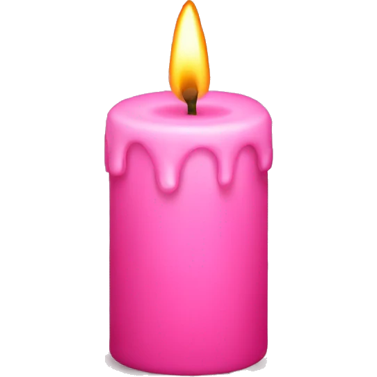 Pink candle  emoji