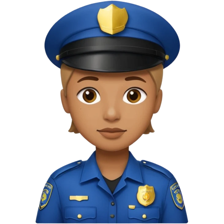 photographer with police uniform emoji