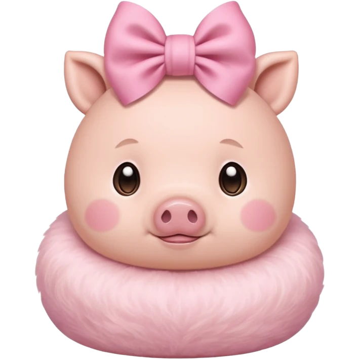 bunny ear accessory wearing baby piggy bun emoji