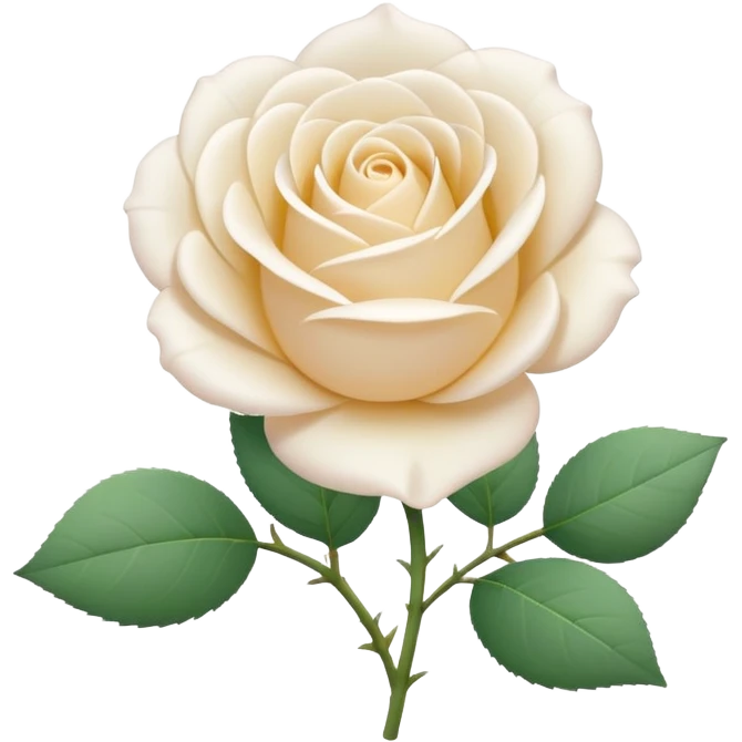 A cute white rose emoji, simple flat design, clean vector style, soft pastel colors, minimal details, centered composition, isolated on transparent background, kawaii emoji style, smooth edges, no text, no watermark

 emoji