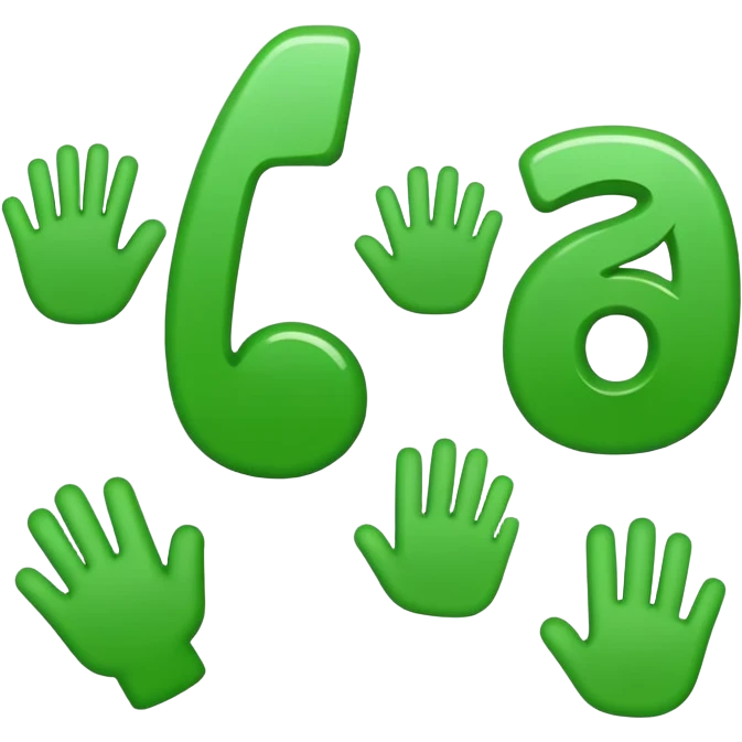 digit 1 in green color emoji