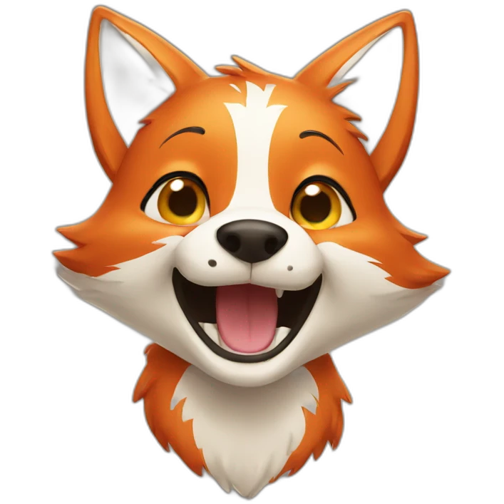 Happy fox emoji