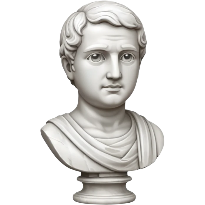 Marble bust,Museum Statues. emoji