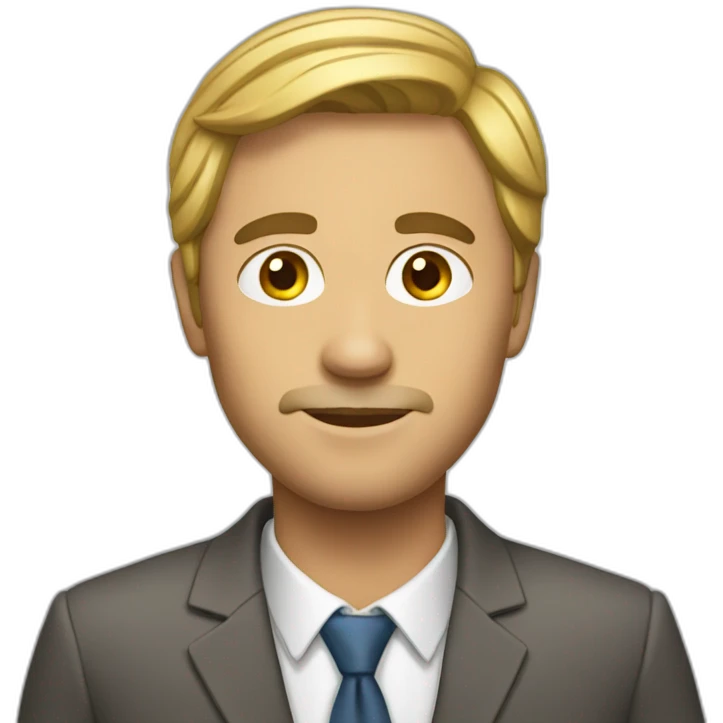 Un homme en costume emoji