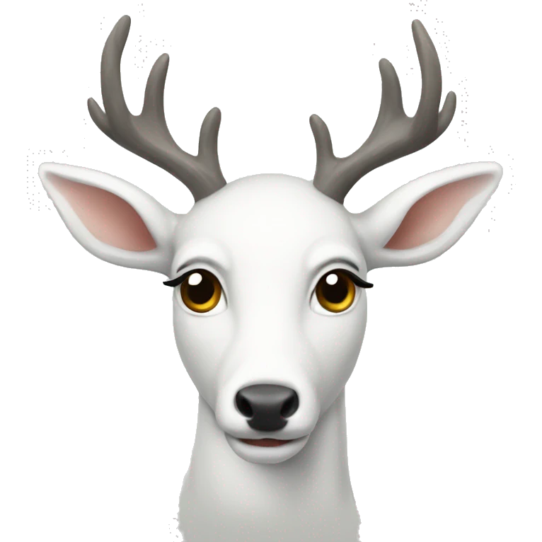 white deer emoji