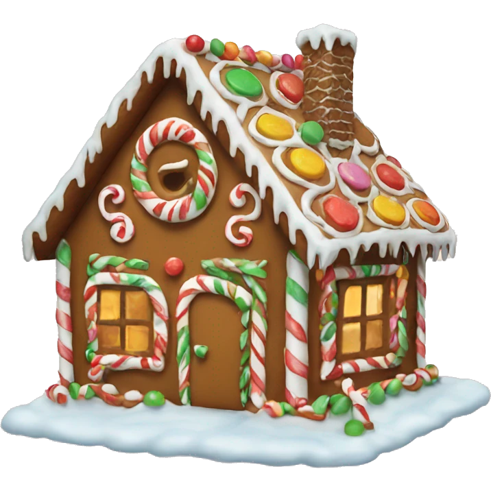 gingerbread house emoji