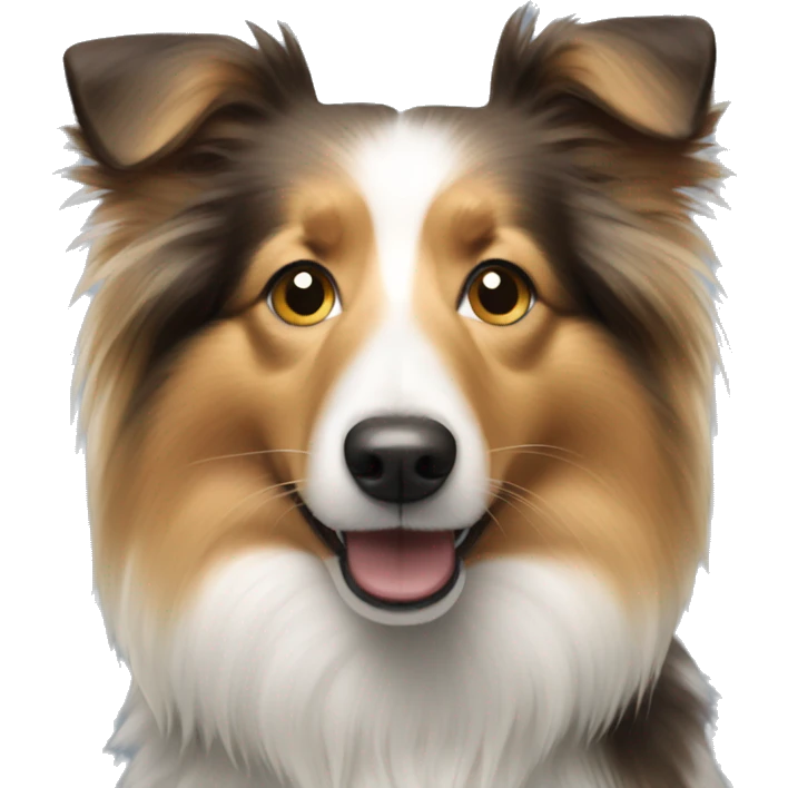 sheltie dog  emoji