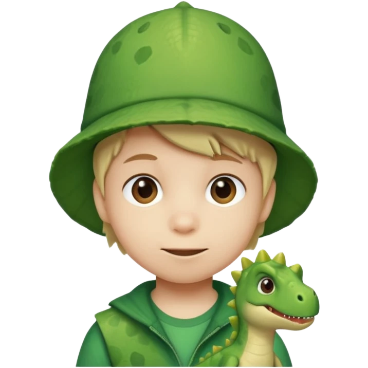Dinosaur Hat Kid emoji