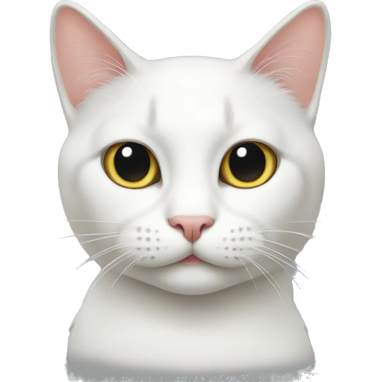 Cat white  emoji
