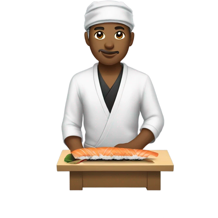 sushi master with bandana emoji