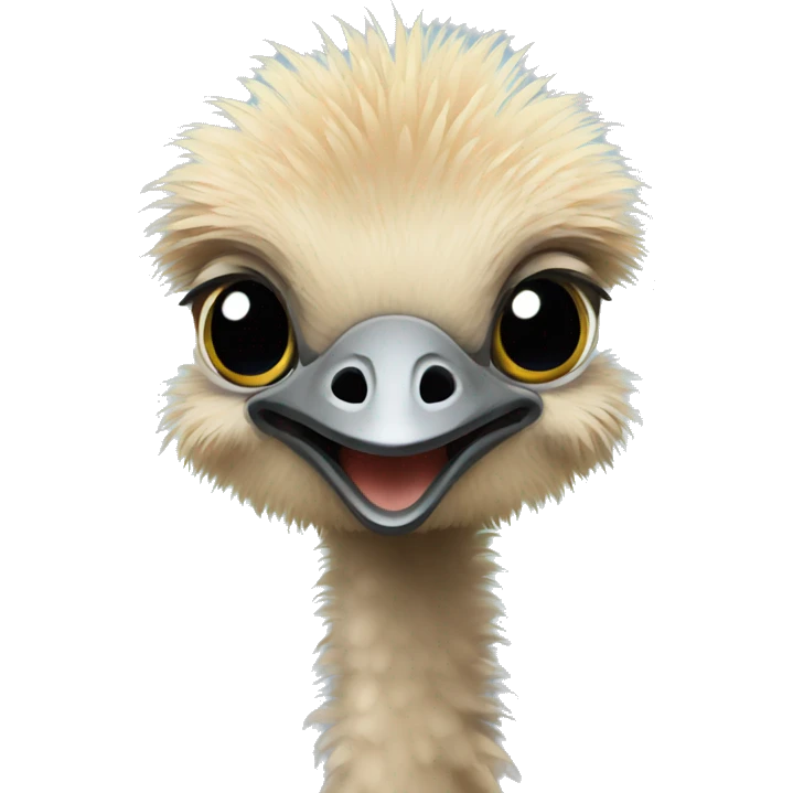 baby ostrich emoji