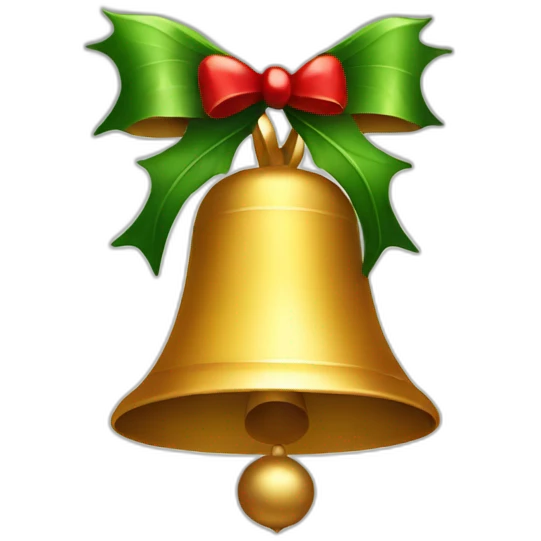 Christmas bell emoji