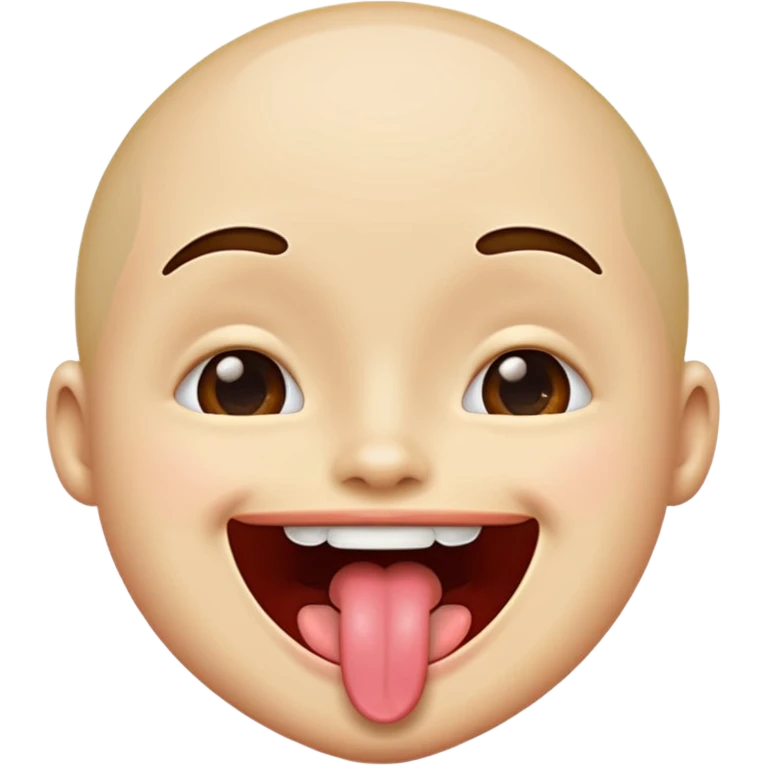 Sticking out tongue emoji