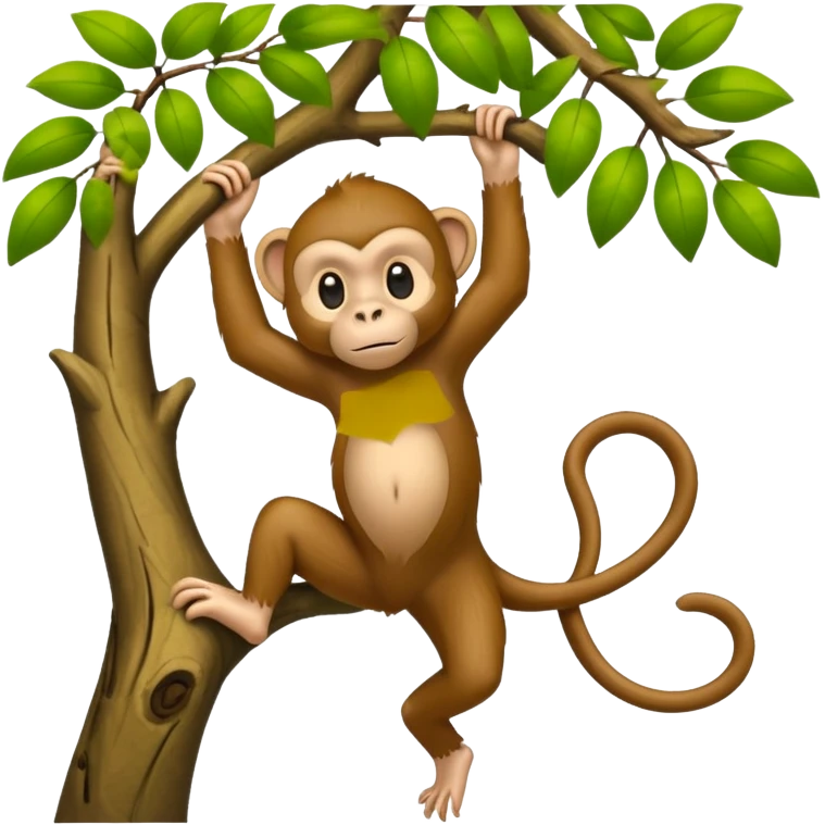 monkey climbing a tree emoji