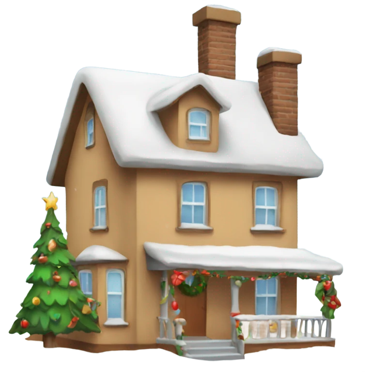 christmas home emoji