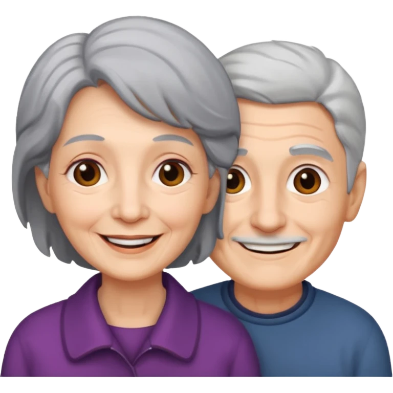 lo mismo que estas haciendo solo coloca alado de la abuela un hombre joven  emoji