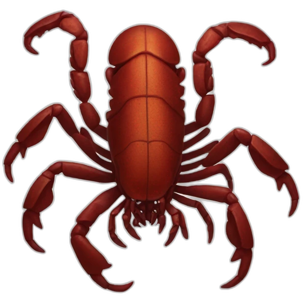 Scorpion with blood emoji