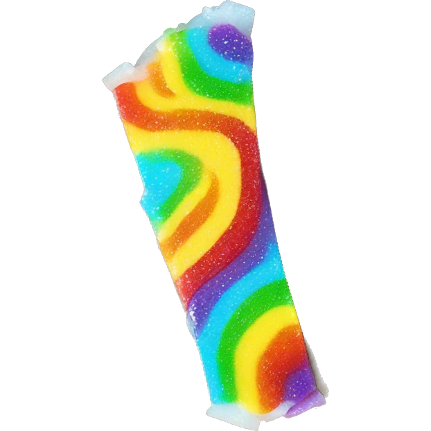 rainbow candy sour strap emoji