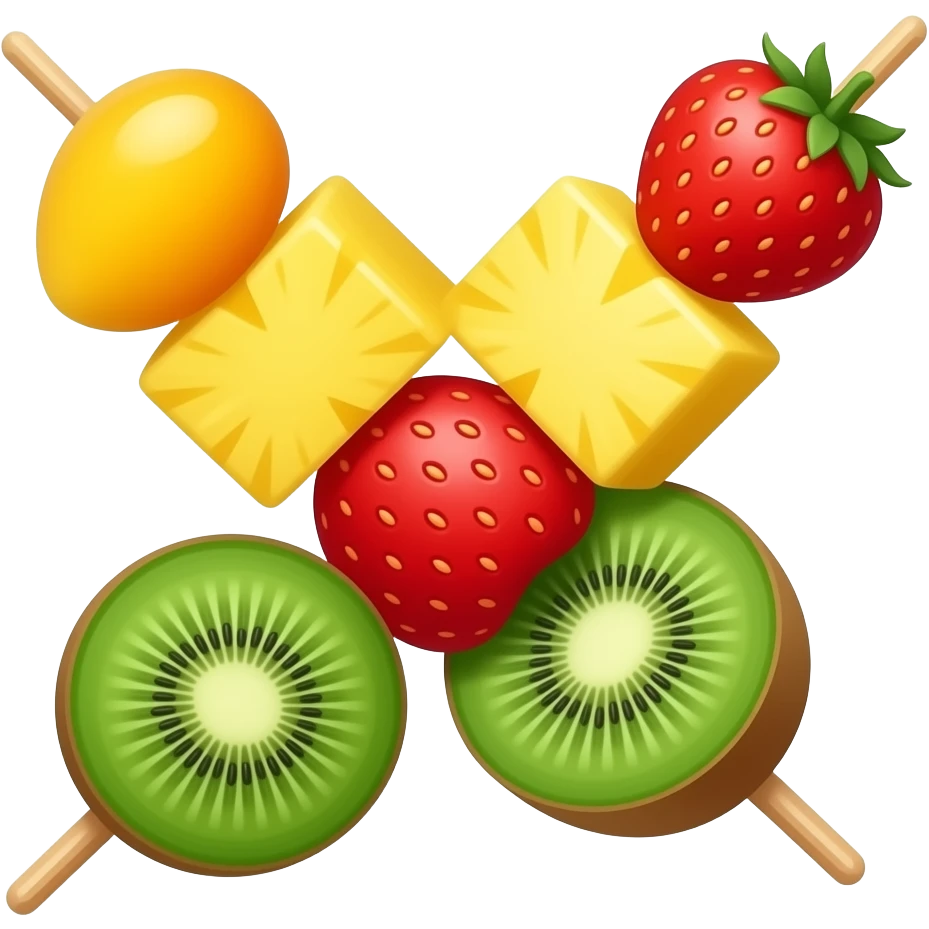 Fruit kebab emoji