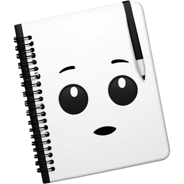 emo notebook cover emoji