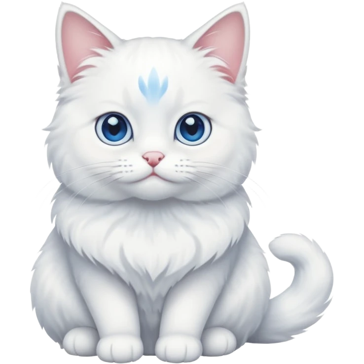  Cat white emoji