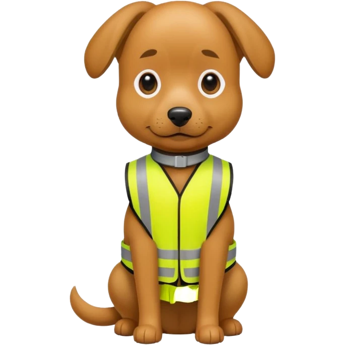 dog, Waste Management, safety vest emoji