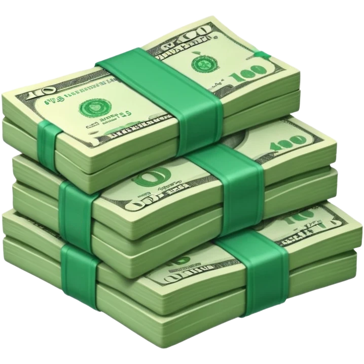 paquete de dinero solo emoji