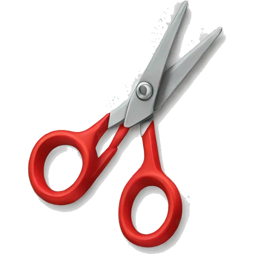 Red scissors  emoji