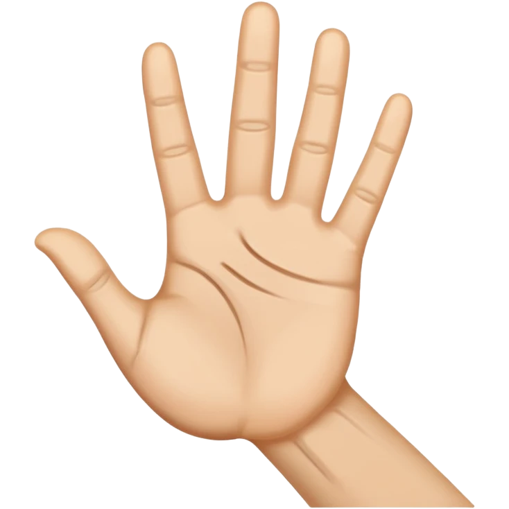 hand waving goodbye emoji