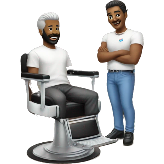 barber shop 80s emoji