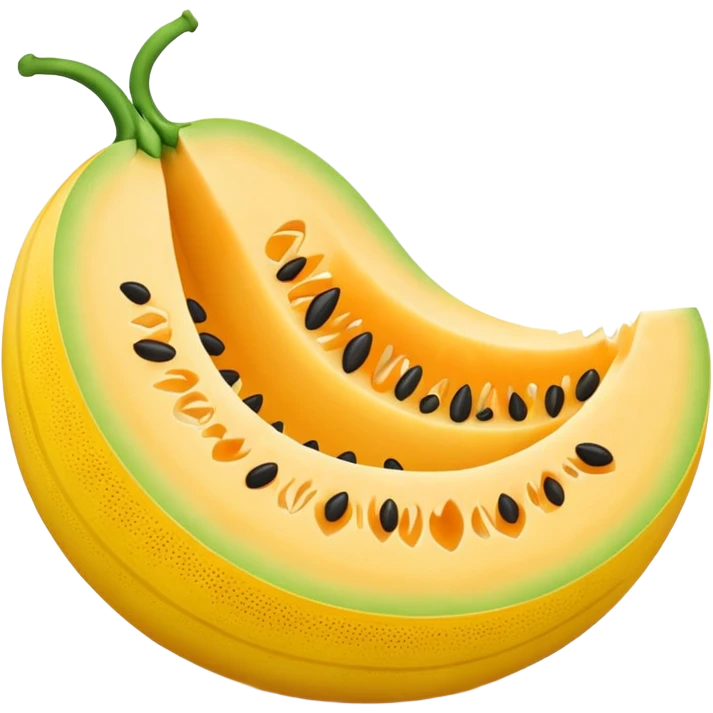 yellow melon as a whole emoji