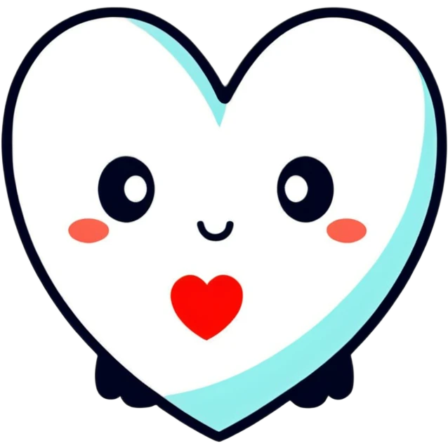 Piolín with heart emoji