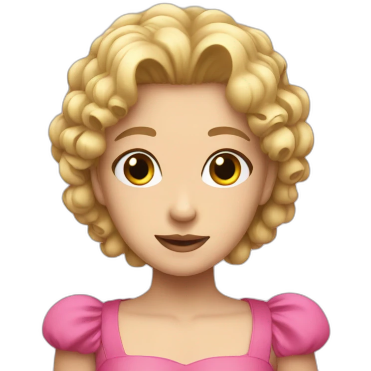 Giorno with pink dress emoji