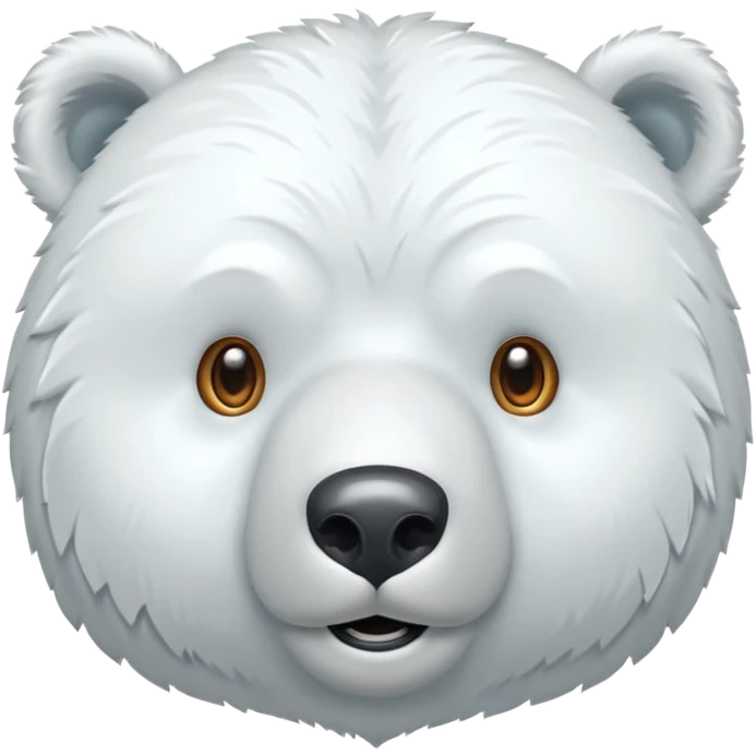 Puedes hacer a un oso polar que cierre un ojo y el otro lo tenga abierto de esta manera 😉 emoji