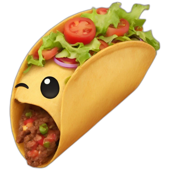 taco happy face emoji