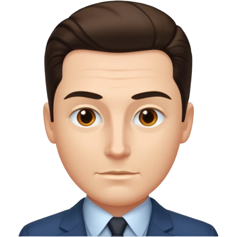 white dude with tight slick back hair emoji