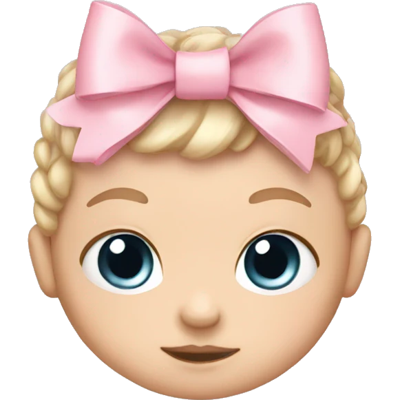 Baby pink bow  emoji